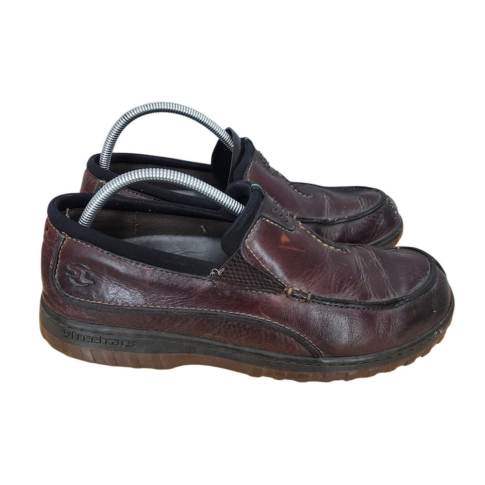 Streetcars Carrera Loafers Mens 12 Brown Leather Slip On Comfort Utility Rugged
